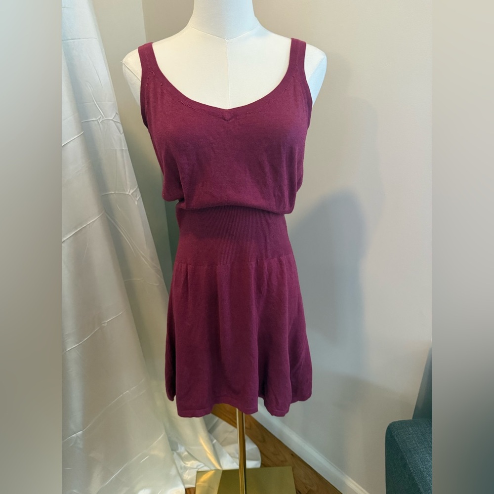 Spiegel Purple Effortless Sleeveless Sweater Dress